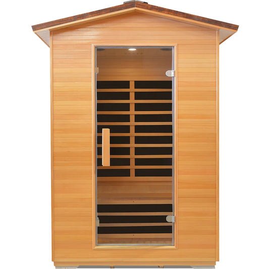 2 Person Sauna with Two Ambient Lights